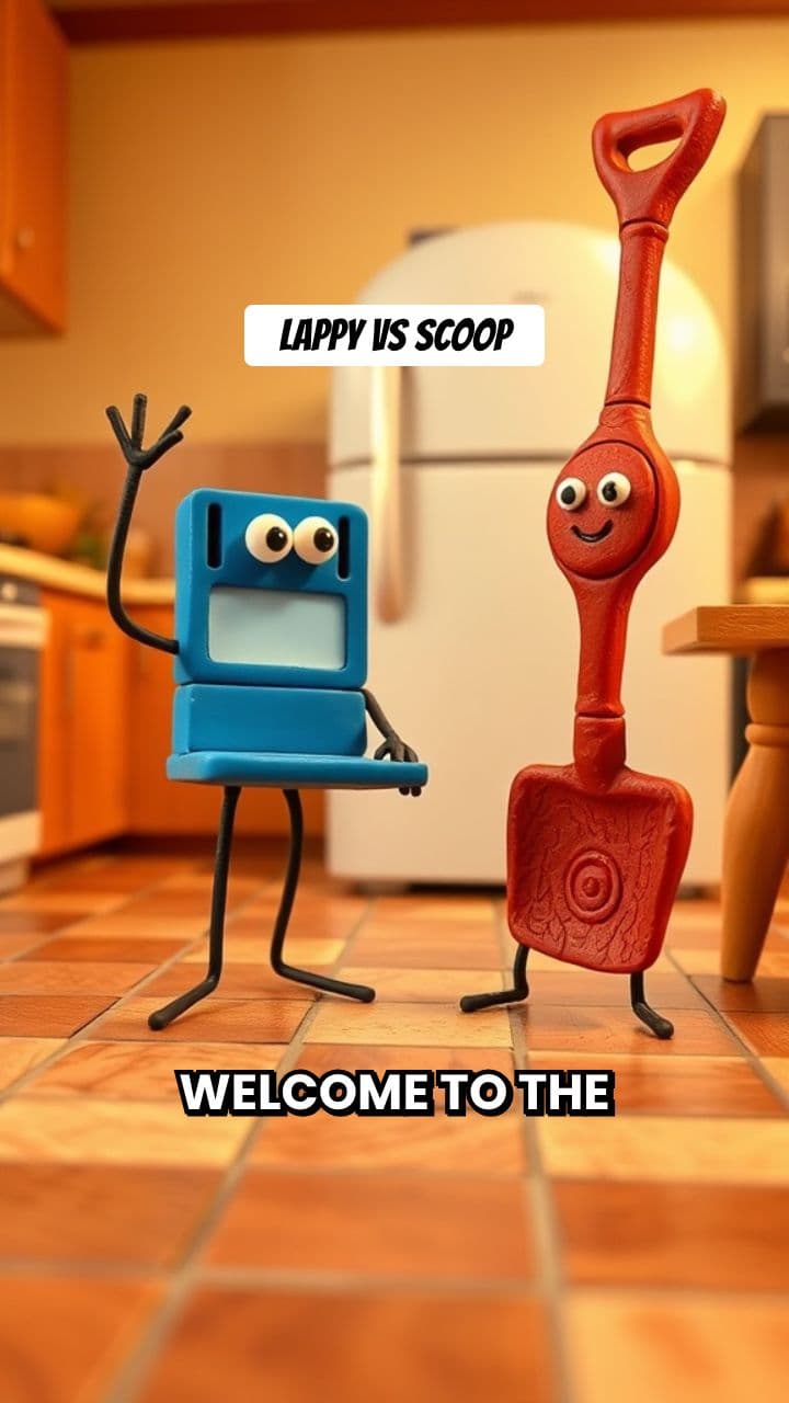 Household Hero Comparison: Laptop vs Shovel