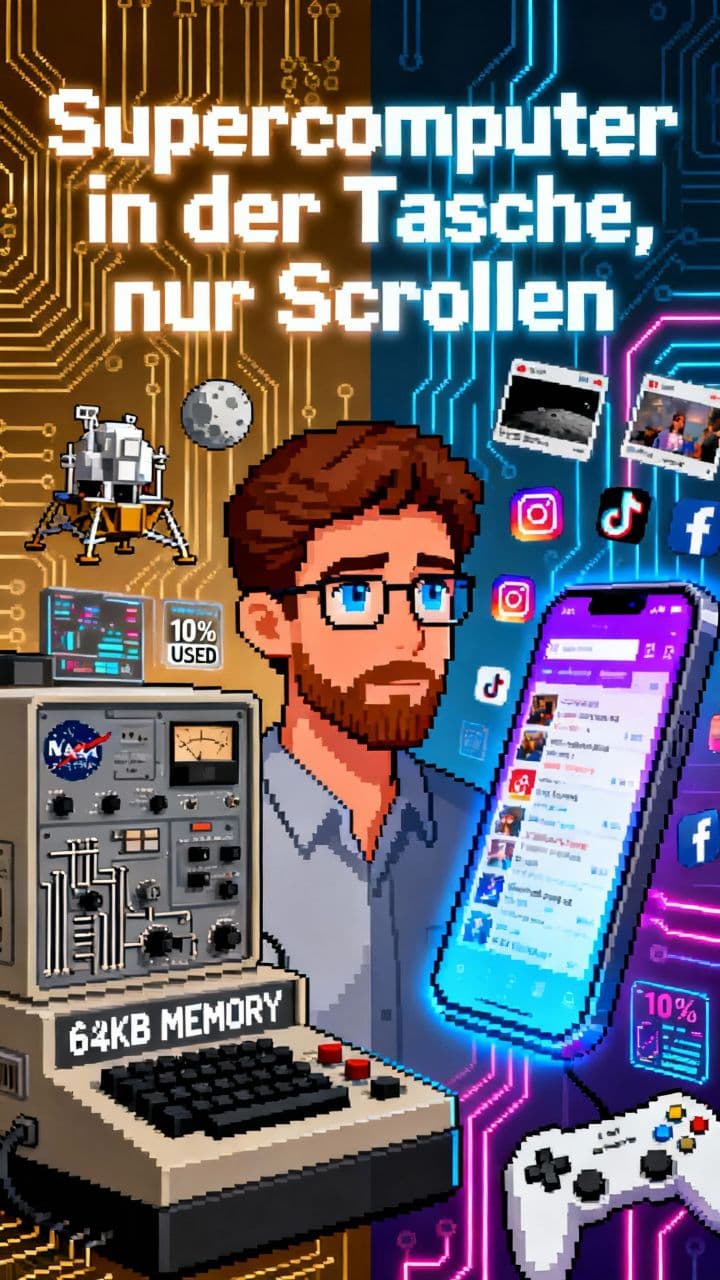 Supercomputer in der Tasche, nur Scrollen