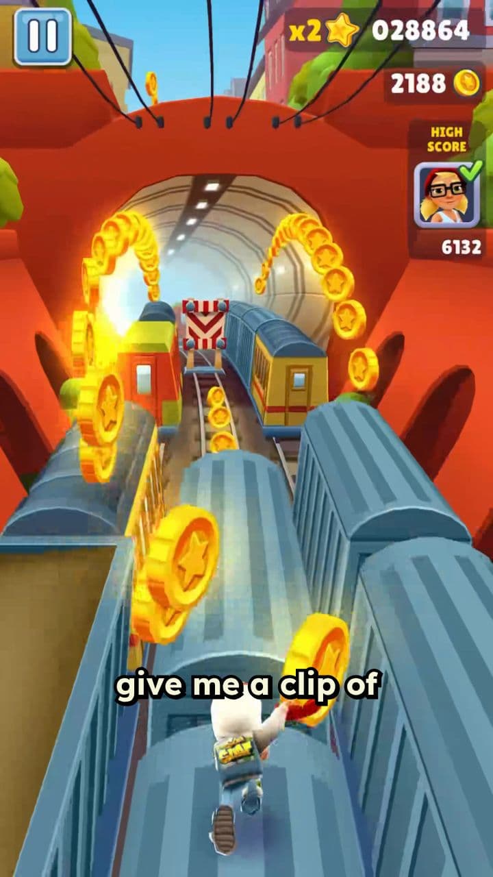 Subway Surfers Gameplay Clip