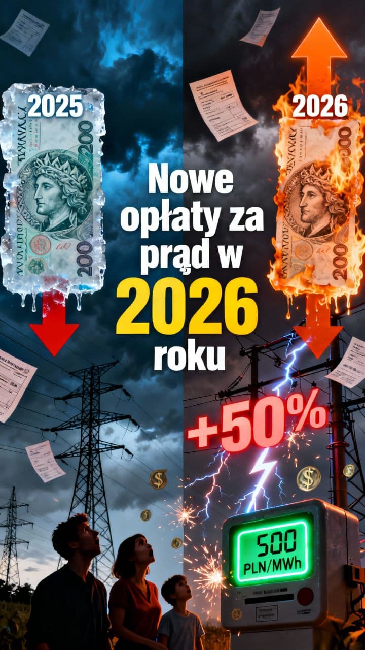 Nowe opłaty za prąd w 2026 roku