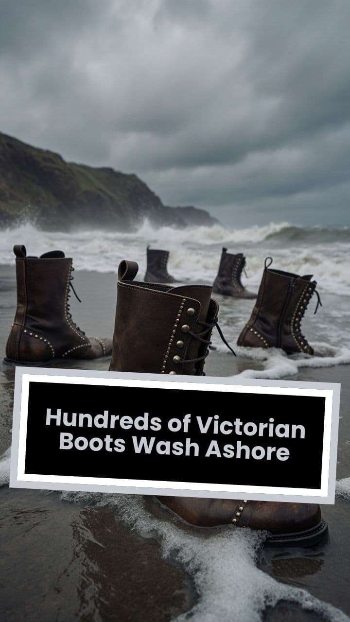Hundreds of Victorian Boots Wash Ashore