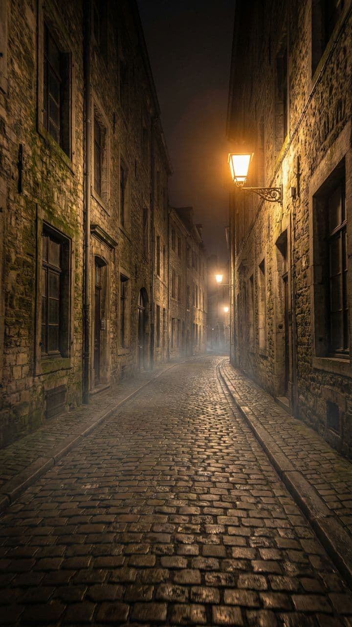Eerie Old Town Night