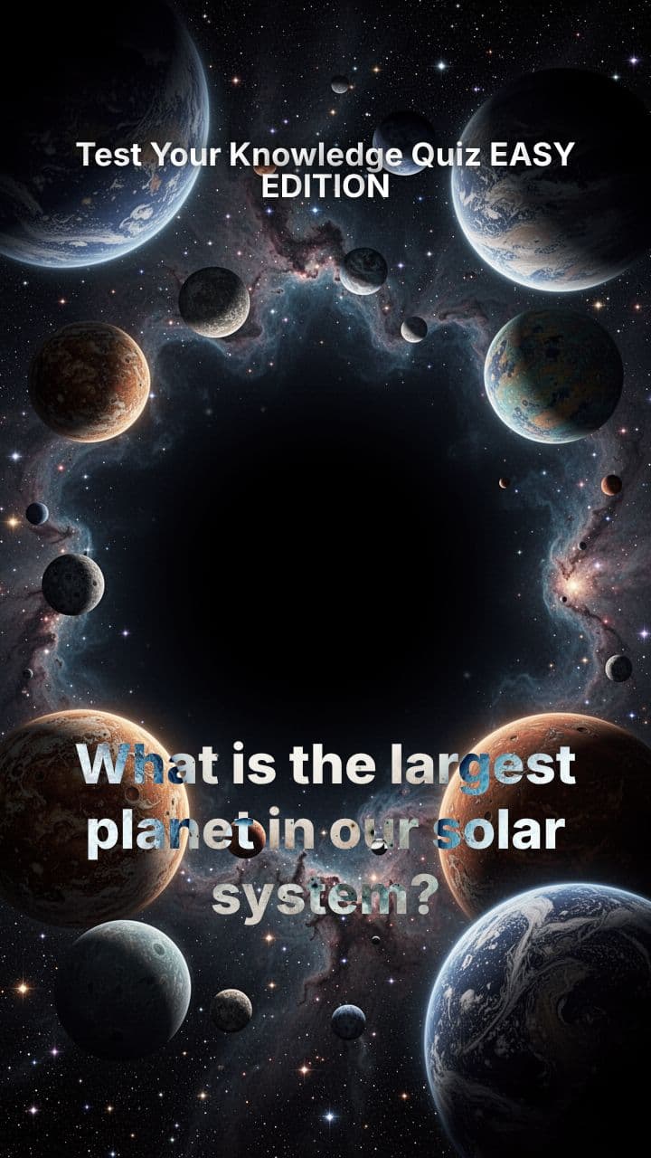 Test Your Knowledge Quiz EASY EDITION