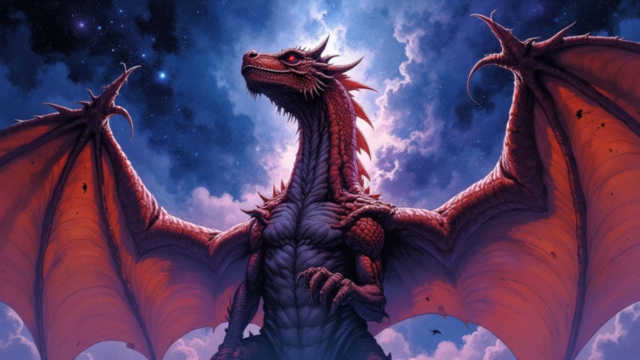 Cosmic Warfare: The Red Dragon's Fury