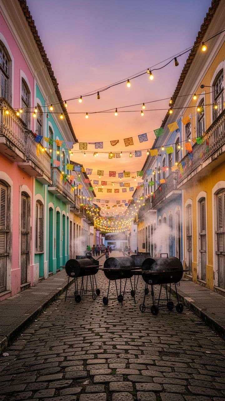 Dança na Churrasqueira