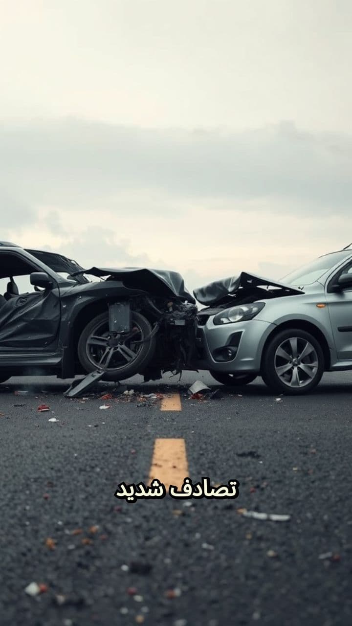 تصادف مرگبار دو خودرو