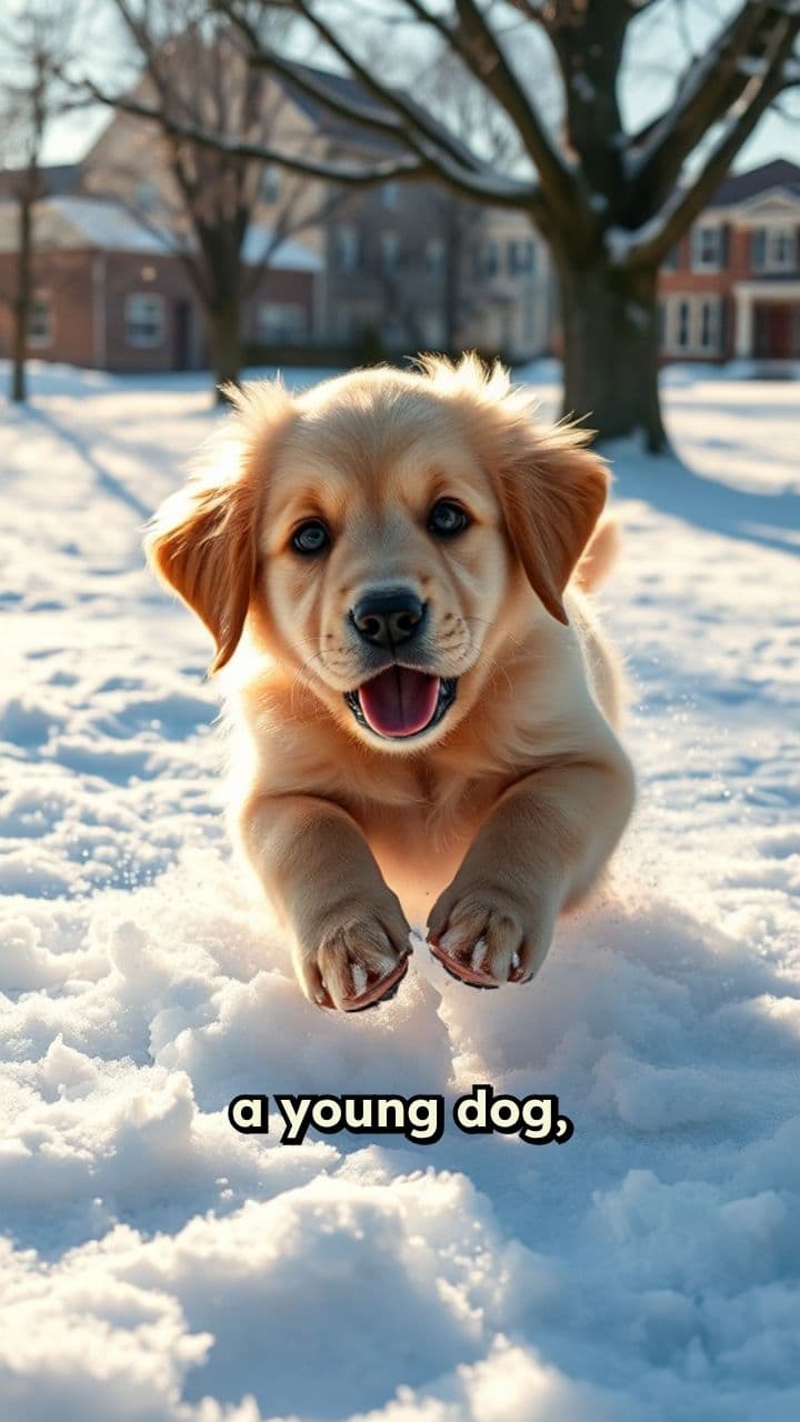 Puppy’s First Snow Dance