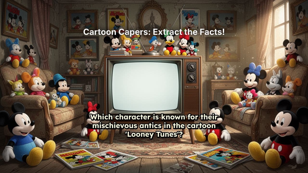 Cartoon Capers: Extract the Facts!