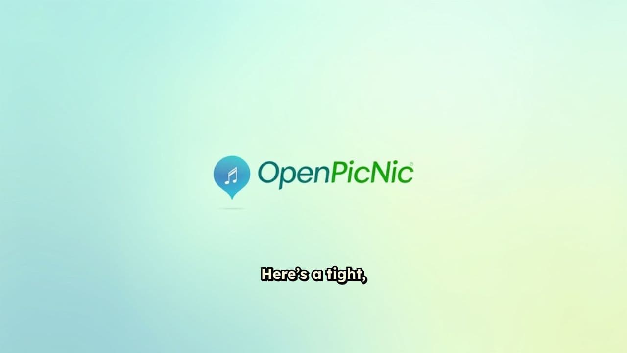OpenPicNic Jingle for Memorable Moments
