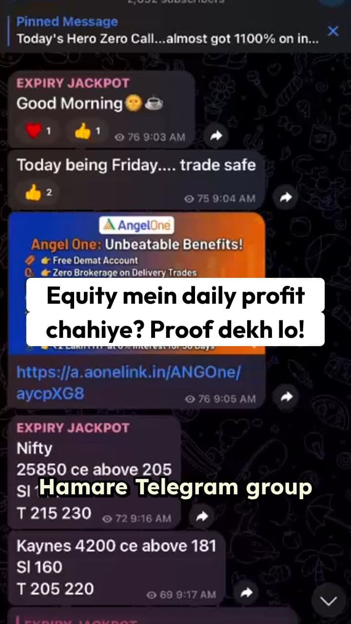 Telegram Stock Market Trading Channel Promo