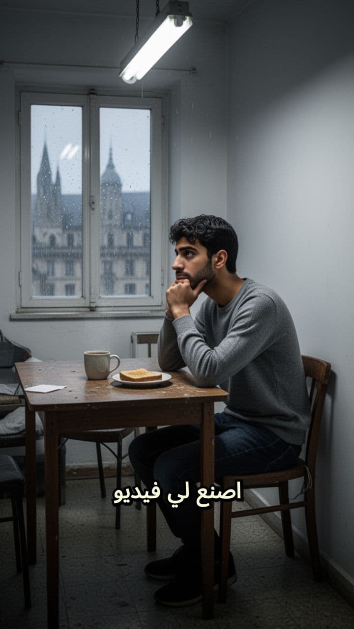 مغترب وحيد يصنع أمله