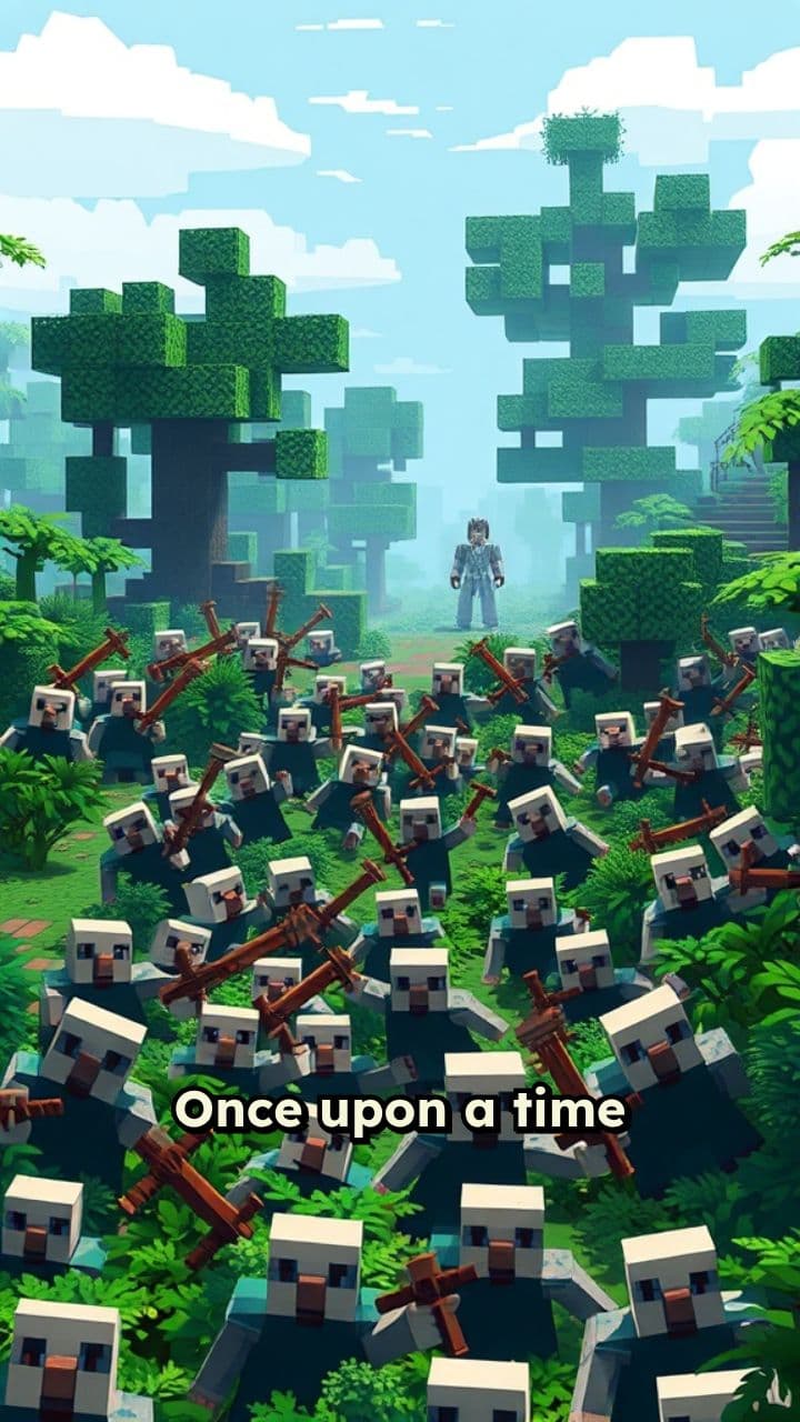 Herobrine Saves the Villagers
