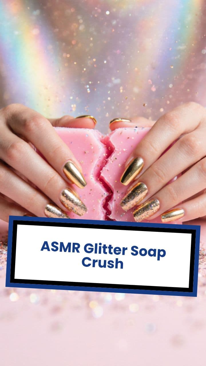 ASMR Glitter Soap Crush