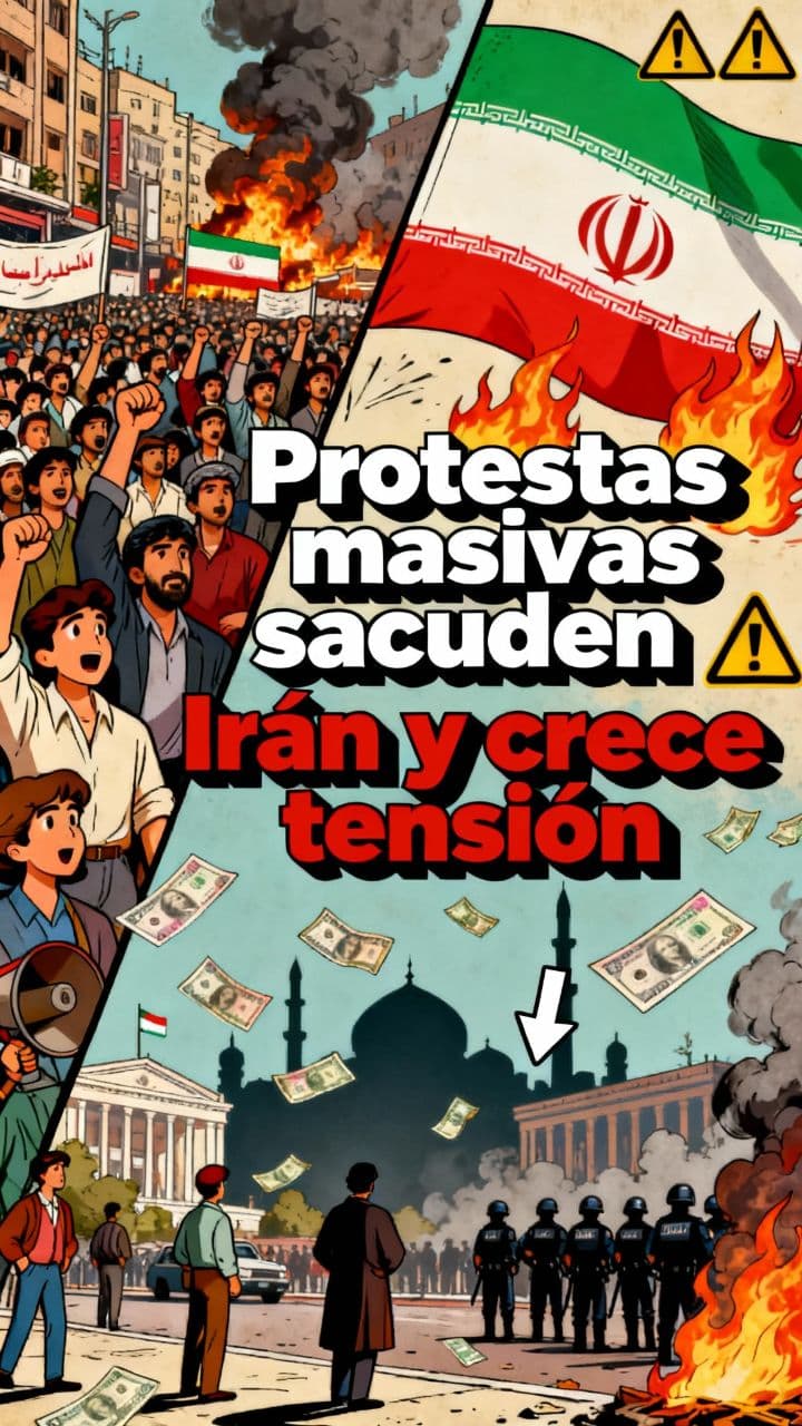 Protestas masivas sacuden Irán y crece tensión