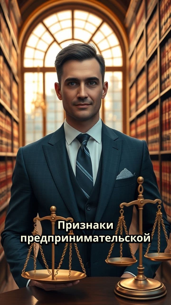 Признаки предпринимательской деятельности
