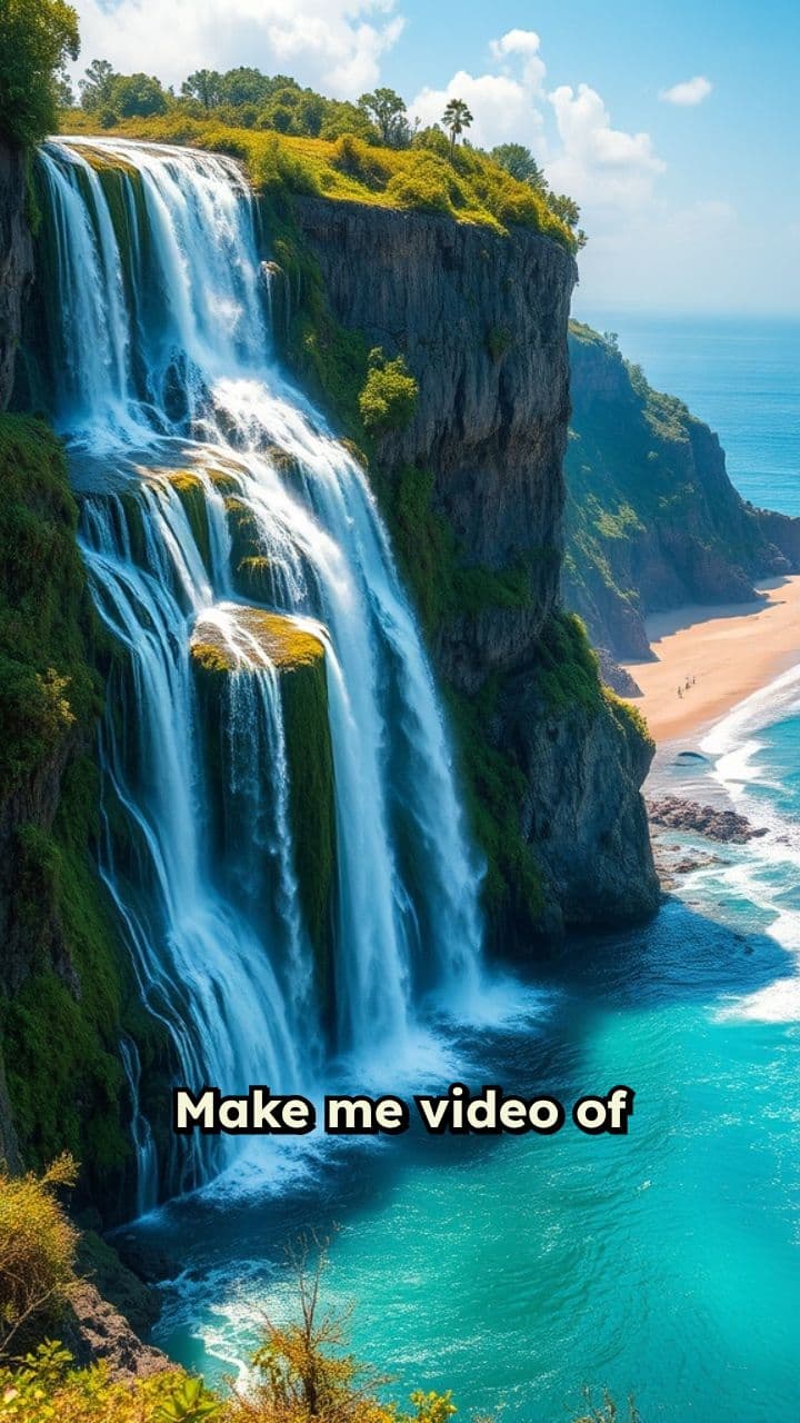 Peaceful Waterfalls and Ocean Waves