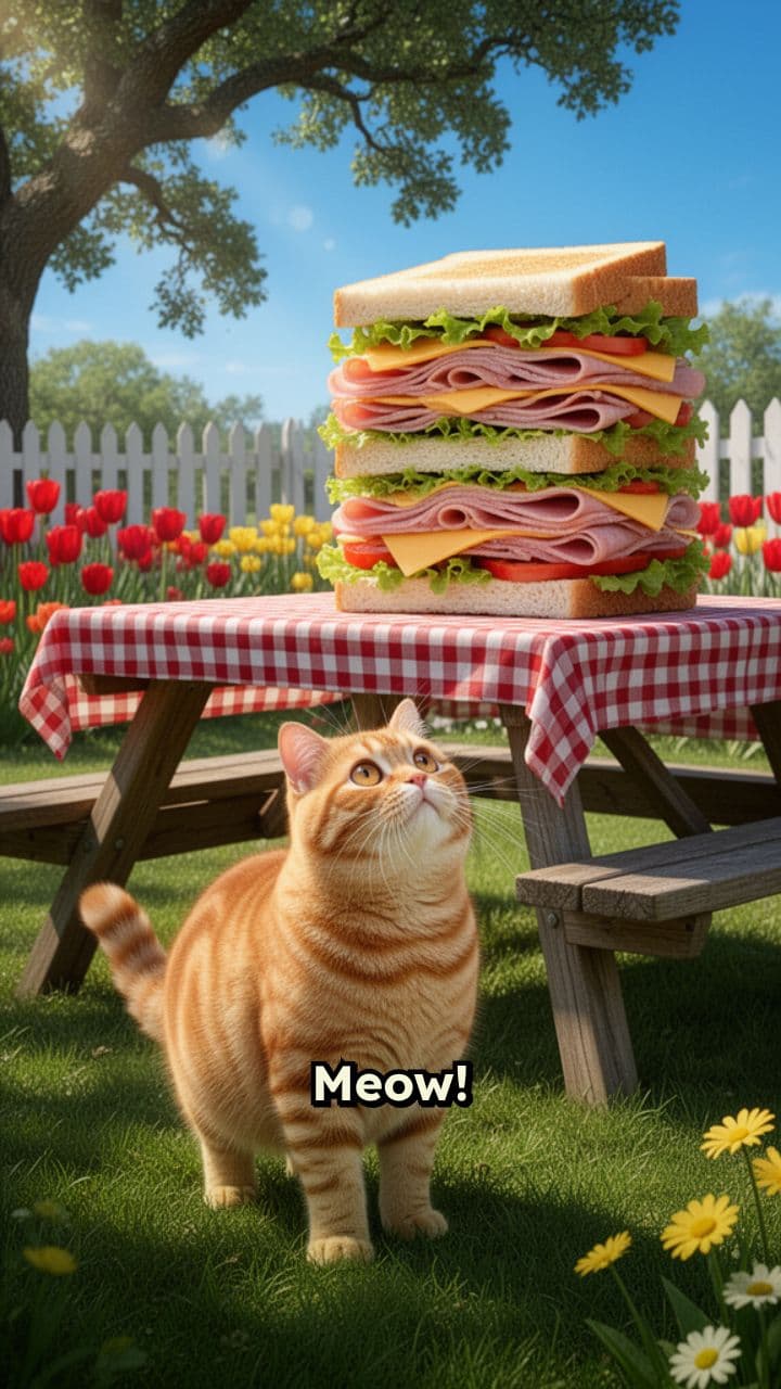 Cat vs Duck Sandwich Chase