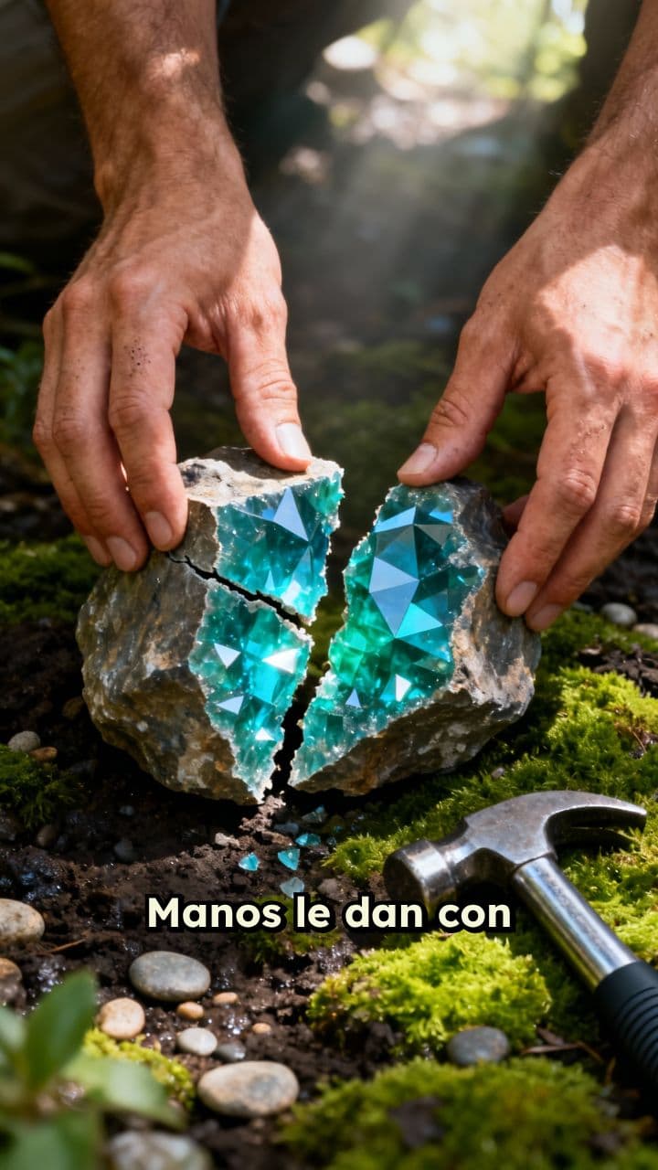 Apertura de roca de apatito ASMR