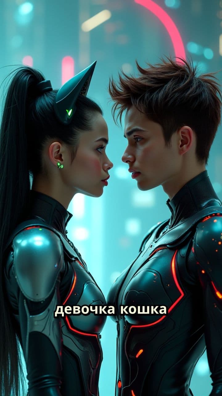 Любовь девочки-кошки и парня-дракона