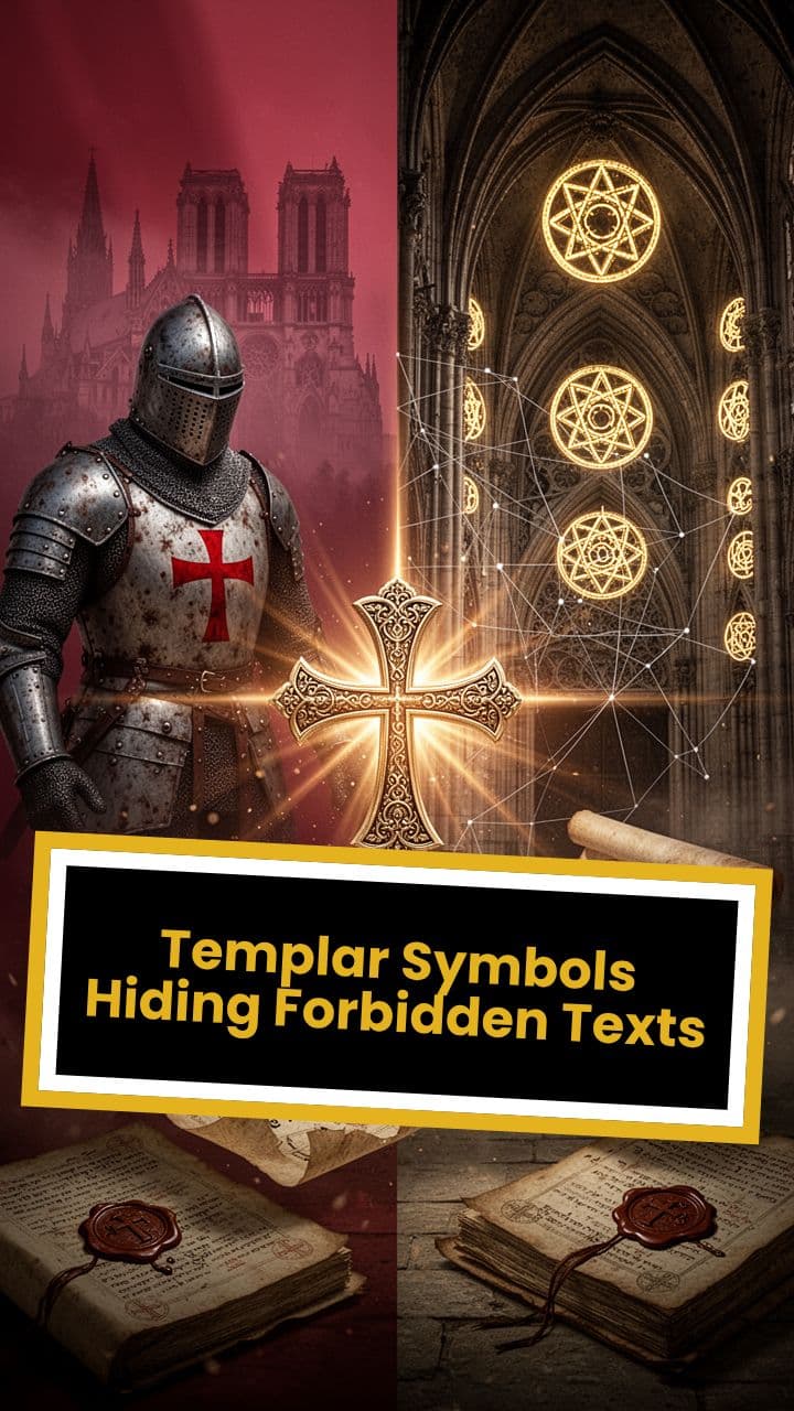 Templar Symbols Hiding Forbidden Texts