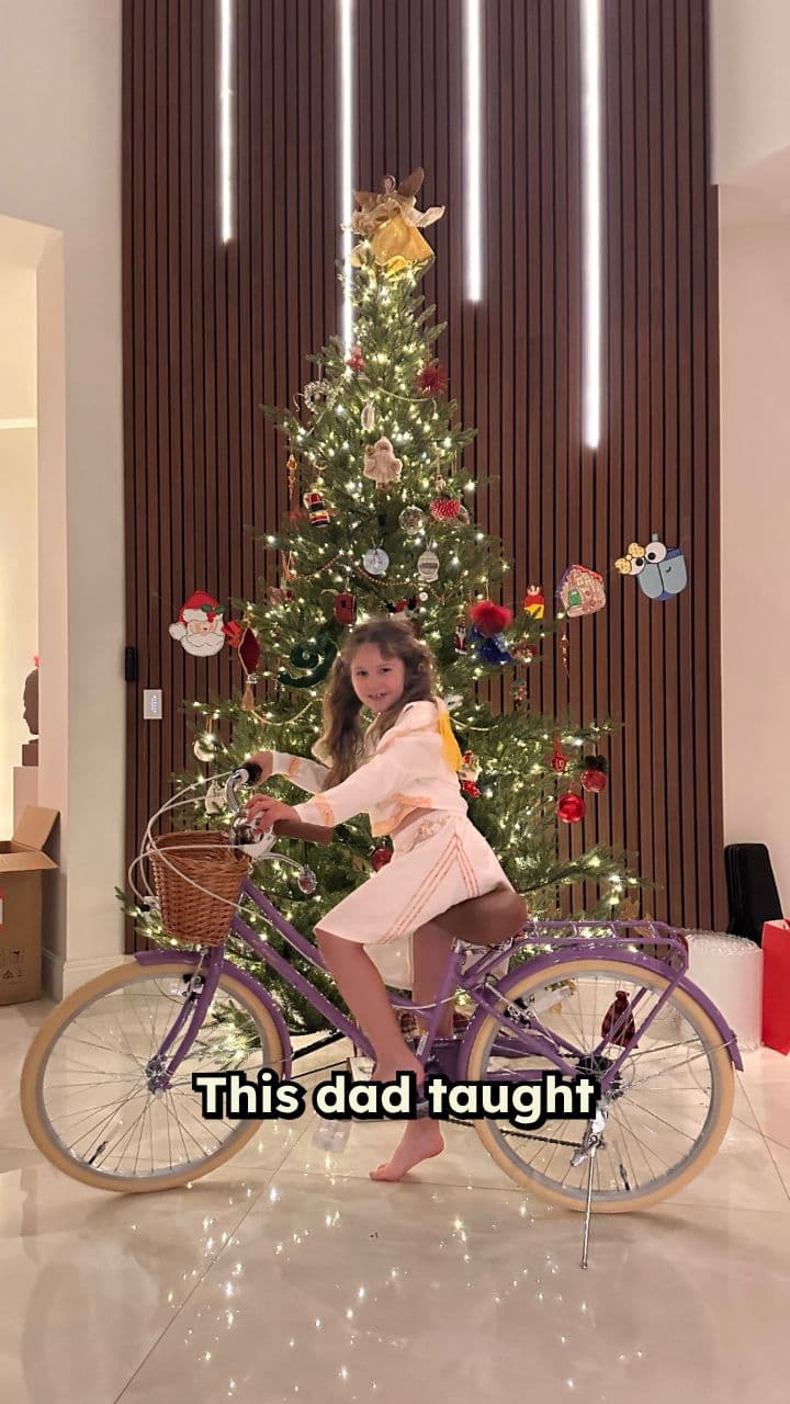 Midnight Bike Lesson Under Streetlights