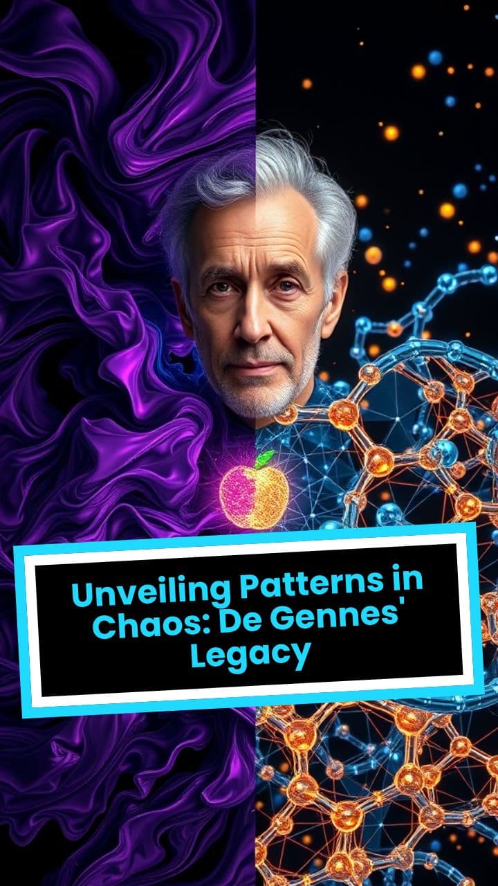 Unveiling Patterns in Chaos: De Gennes' Legacy