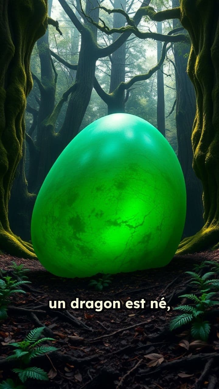 L'éclosion du dragon dans la forêt