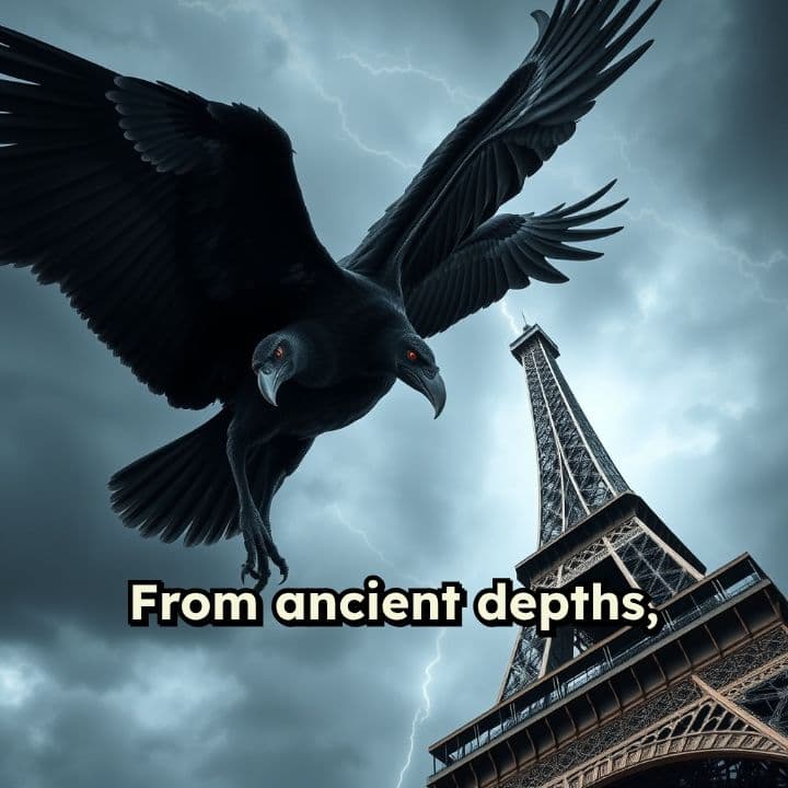 Vulture's Rage: Eiffel Tower's Fall