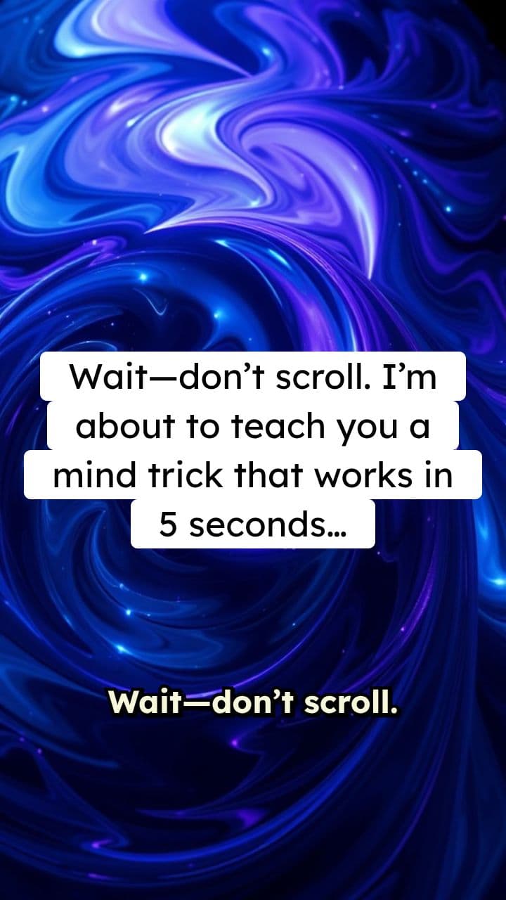 The 5-Second Mind Trick That Actually Works