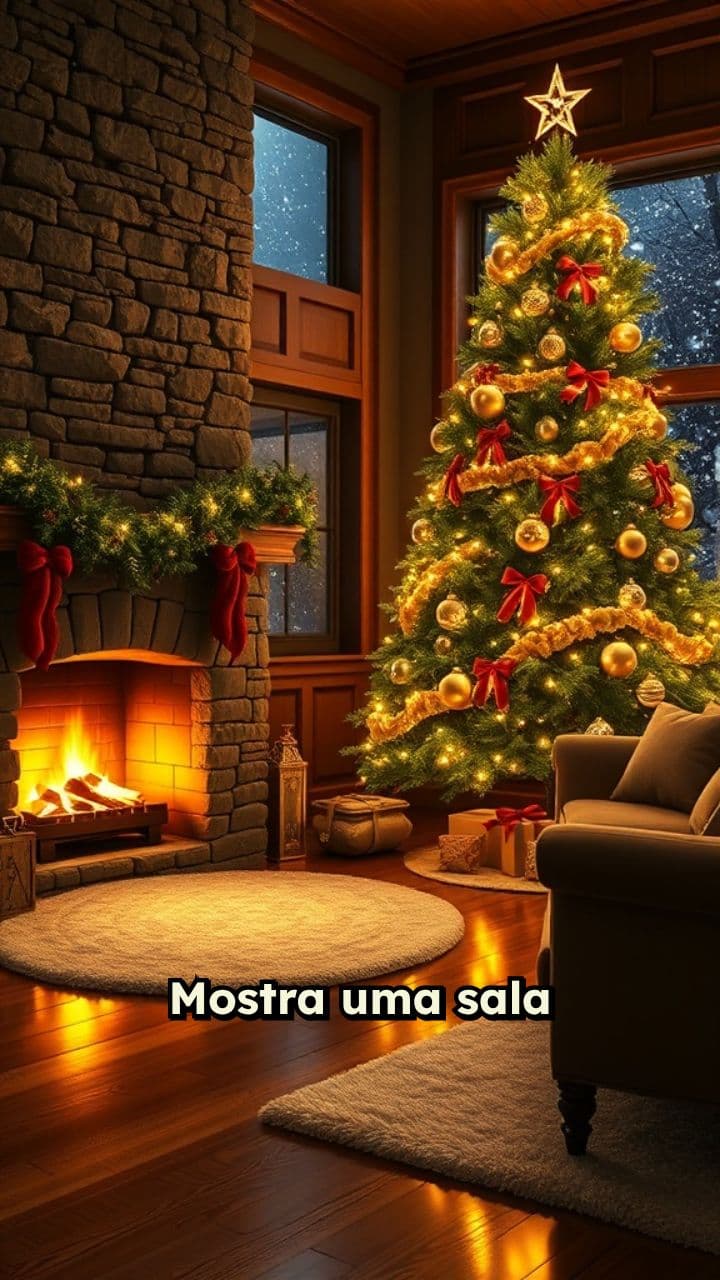 Bulldog derruba árvore de Natal