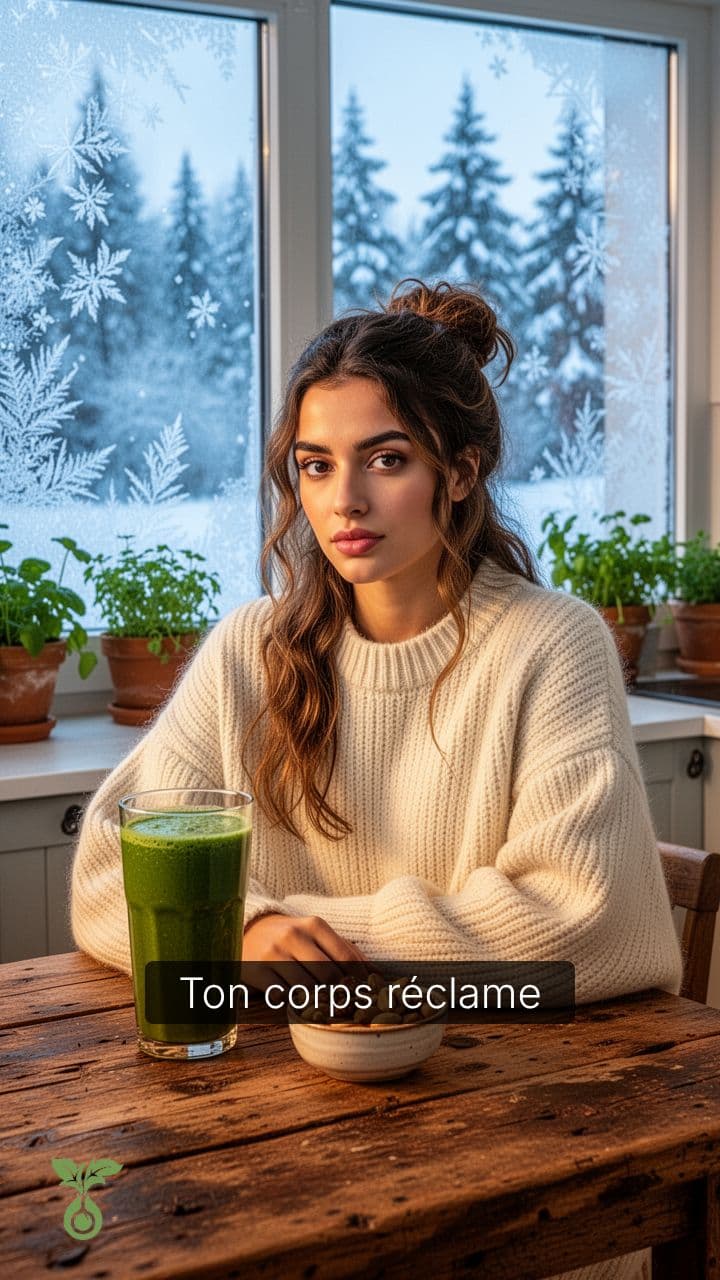 Smoothies verts d’hiver anti-fatigue