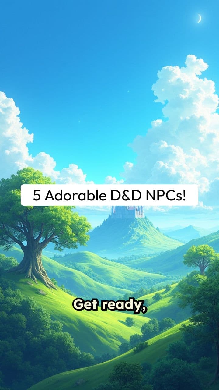 5 Adorable NPCs Your Party Will Adopt in D&D