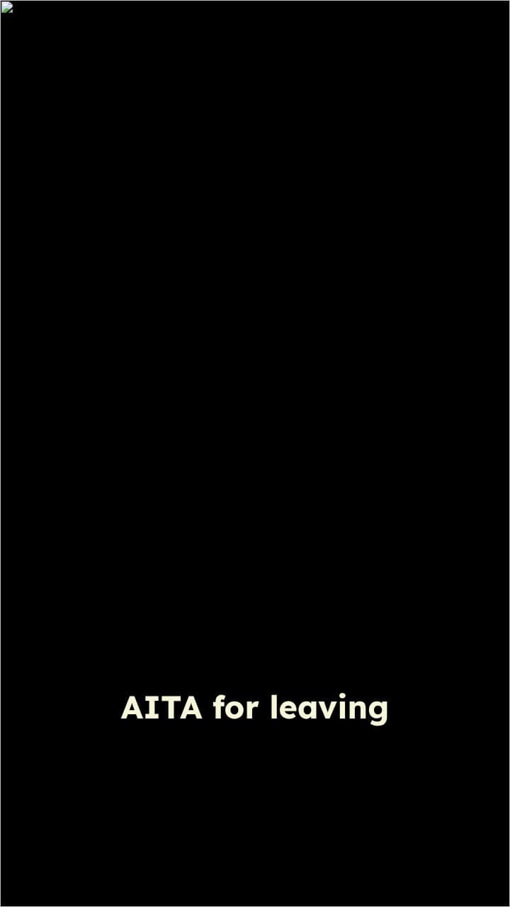 AITA for leaving to get my pizza?