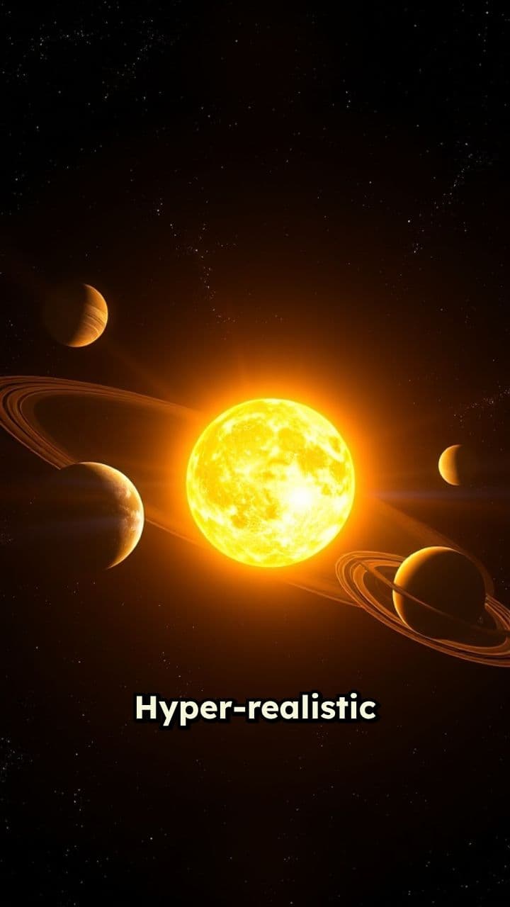 Hyper-Realistic 3D Solar System Animation