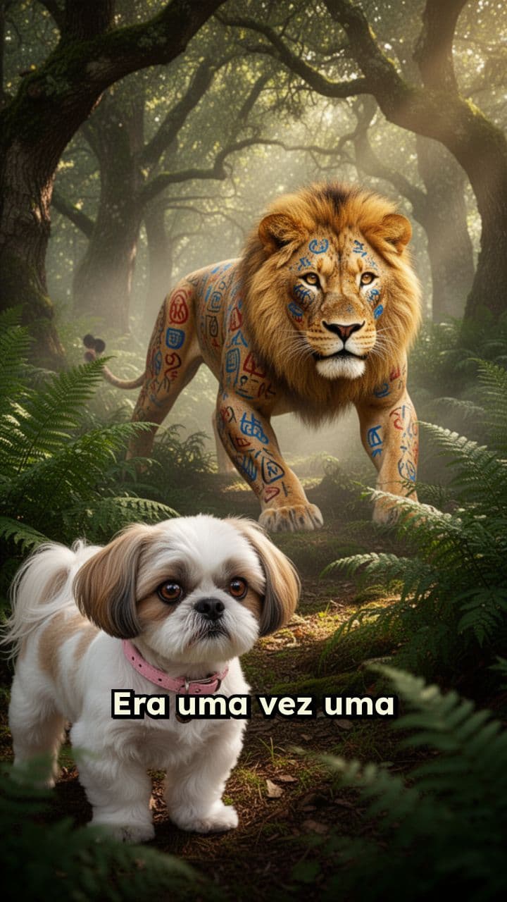 A Cachorrinha e o Leão Pintado