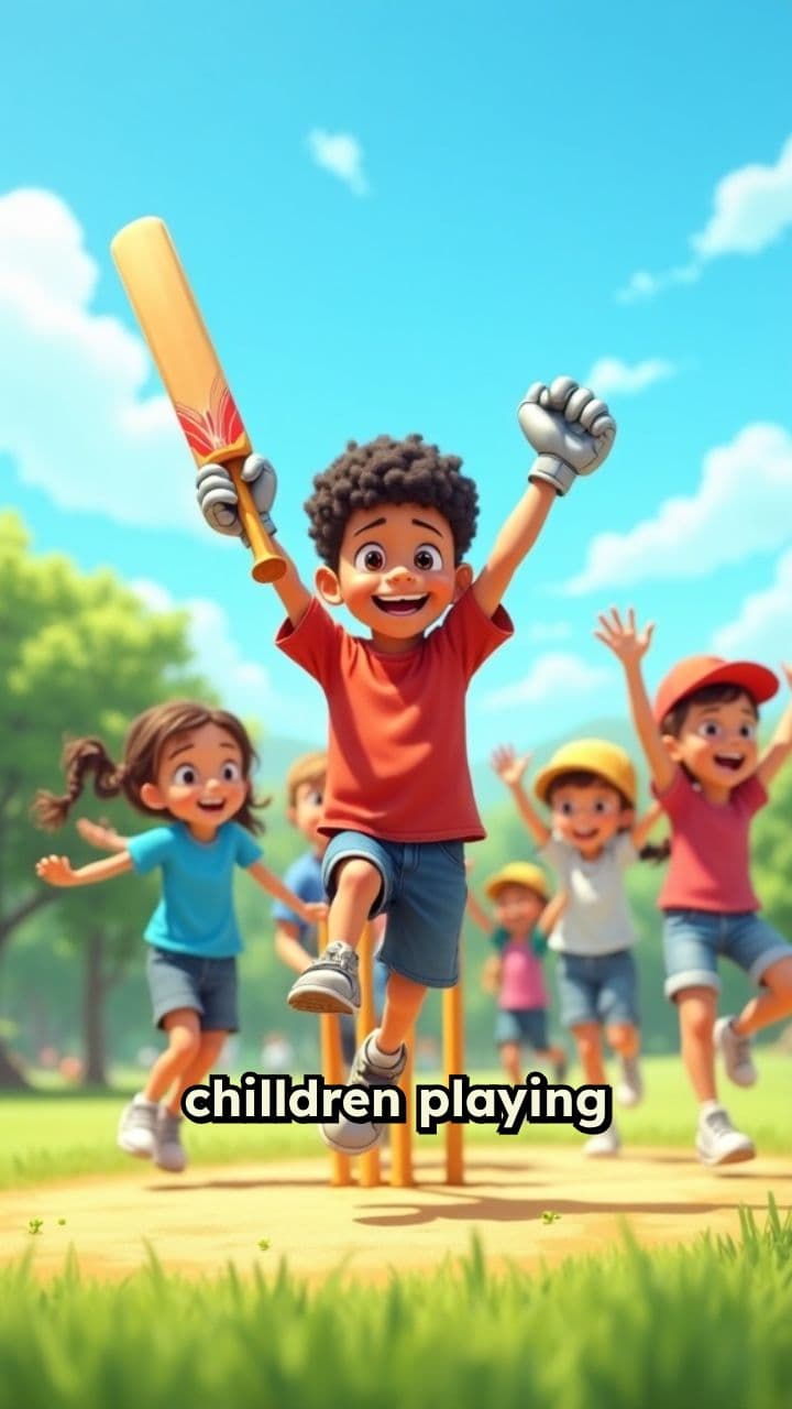 Children Celebrate Cricket Milestone