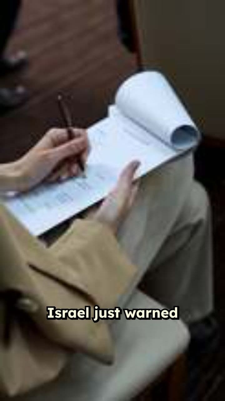 Israel's Warning to China