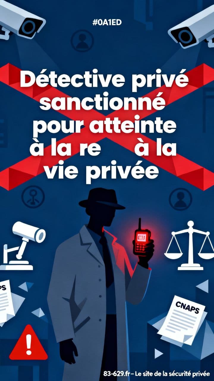 Détective privé sanctionné pour atteinte à la vie privée
