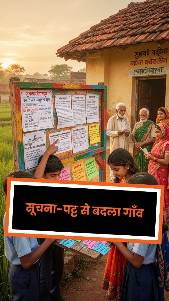 सूचना-पट्ट से बदला गाँव