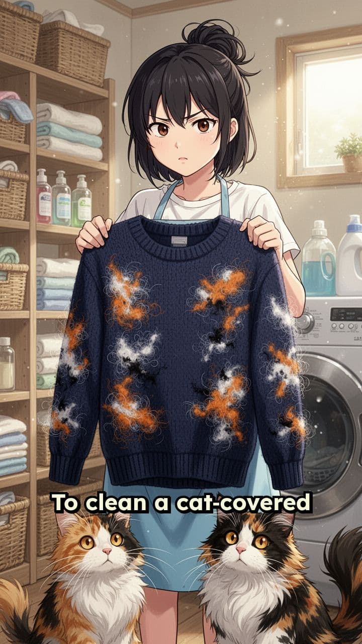 Remove Cat Fur From Clothes and Coat