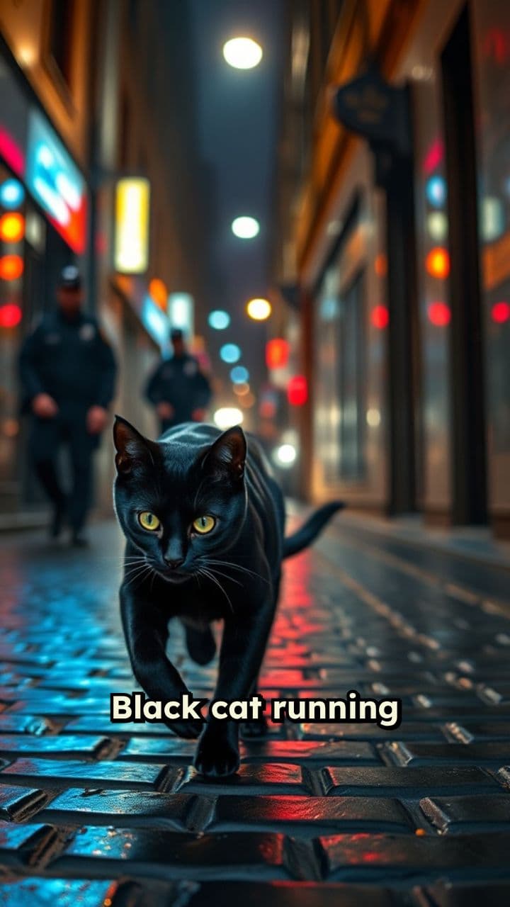 Fugitive Black Cat