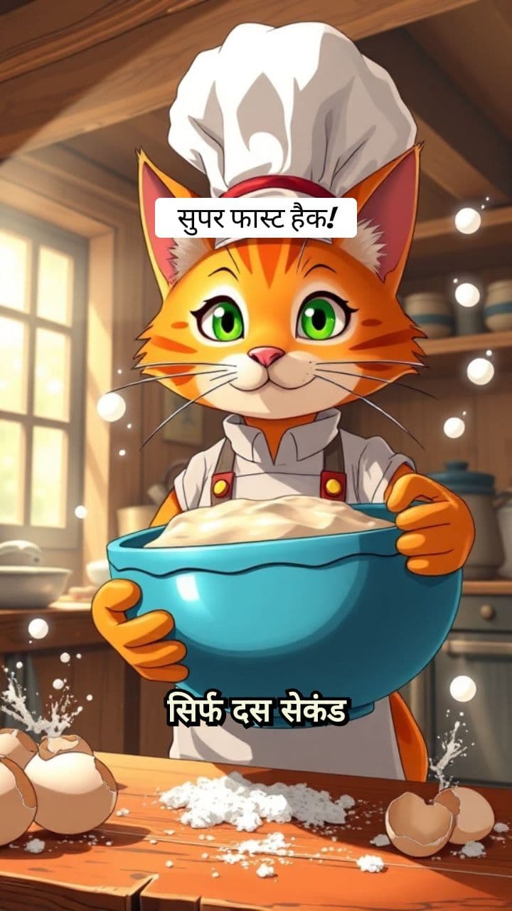 10 Second Cake Hack with Chef Cat