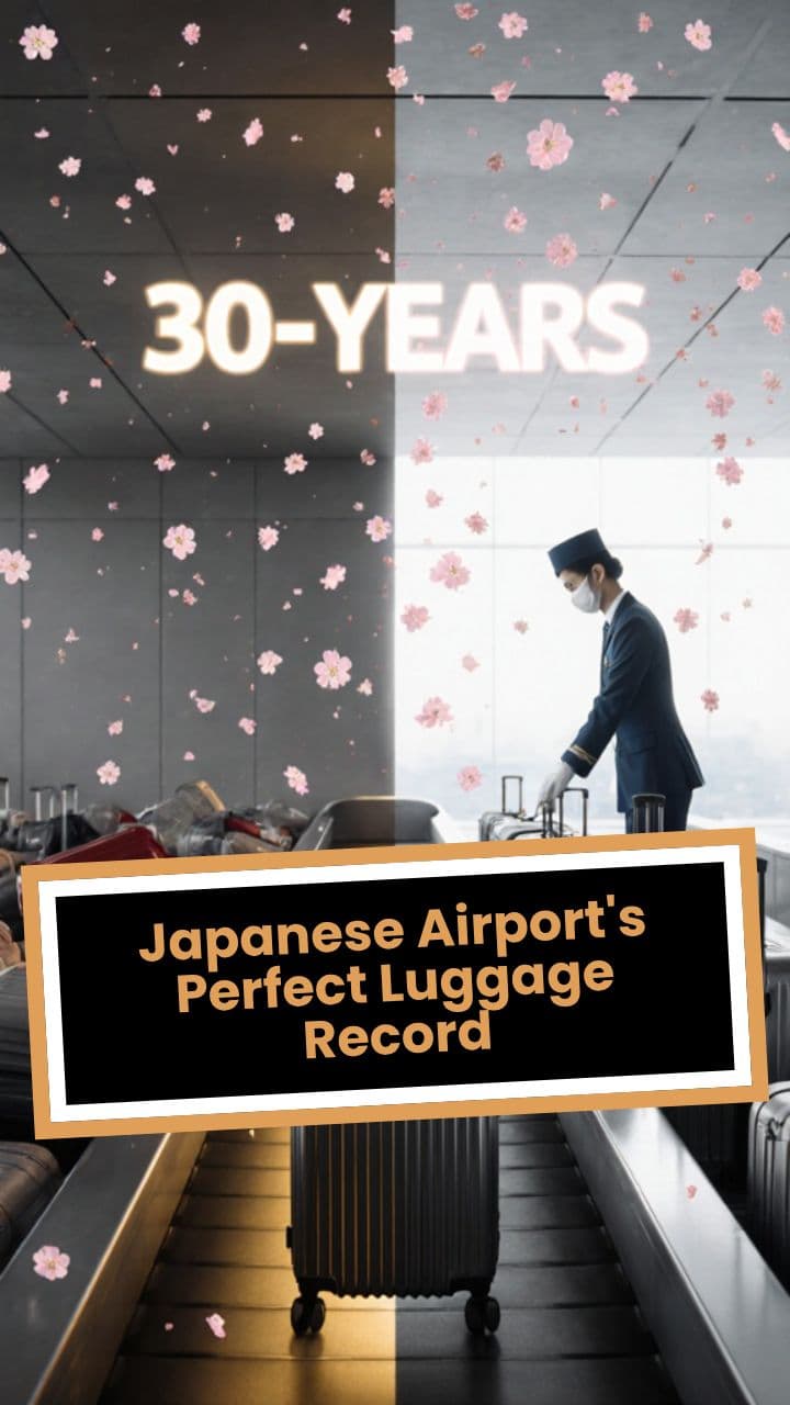 Japanese Airport's Perfect Luggage Record