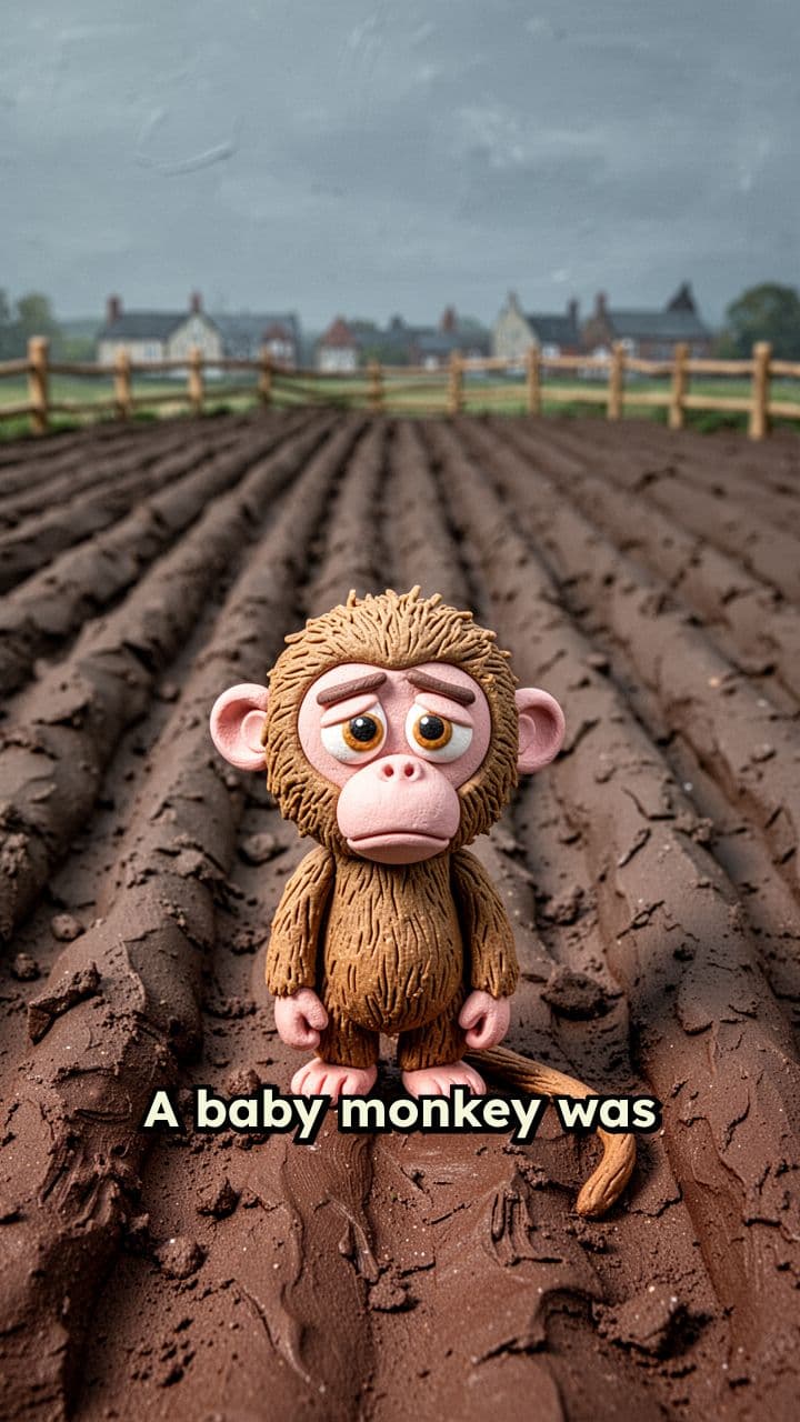 Rescued Baby Monkey Freed From Labor