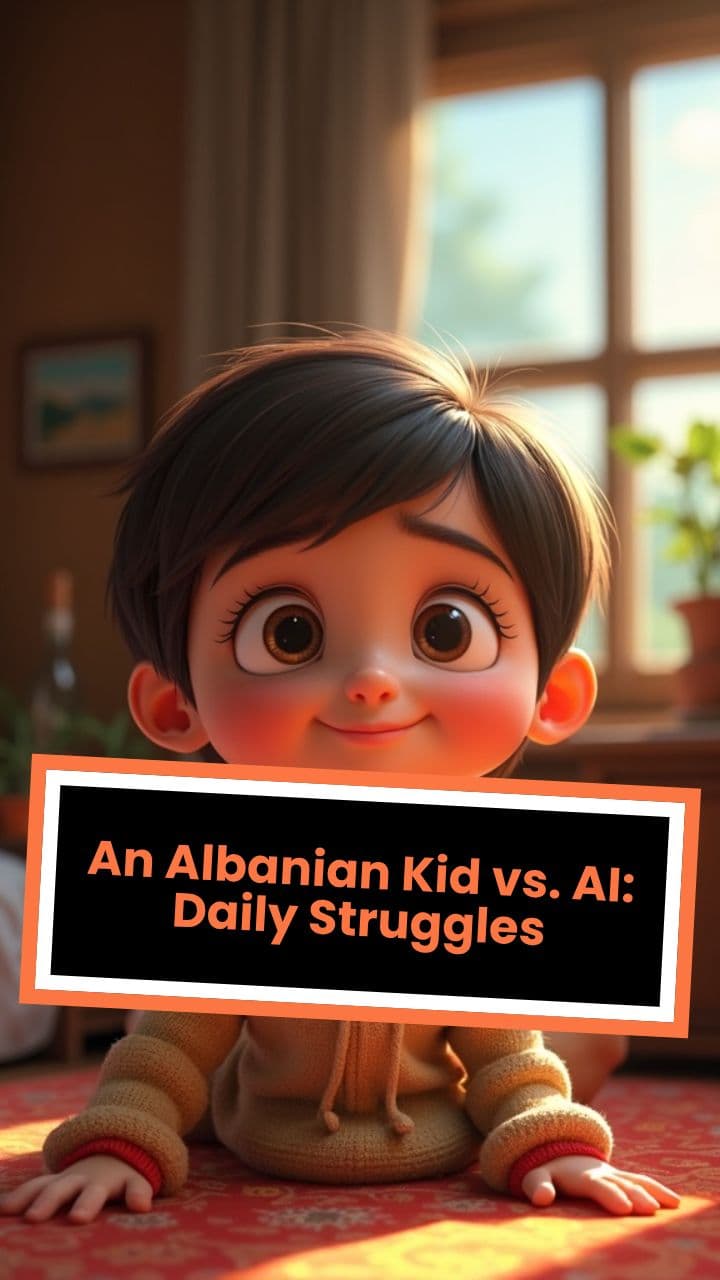 An Albanian Kid vs. AI: Daily Struggles
