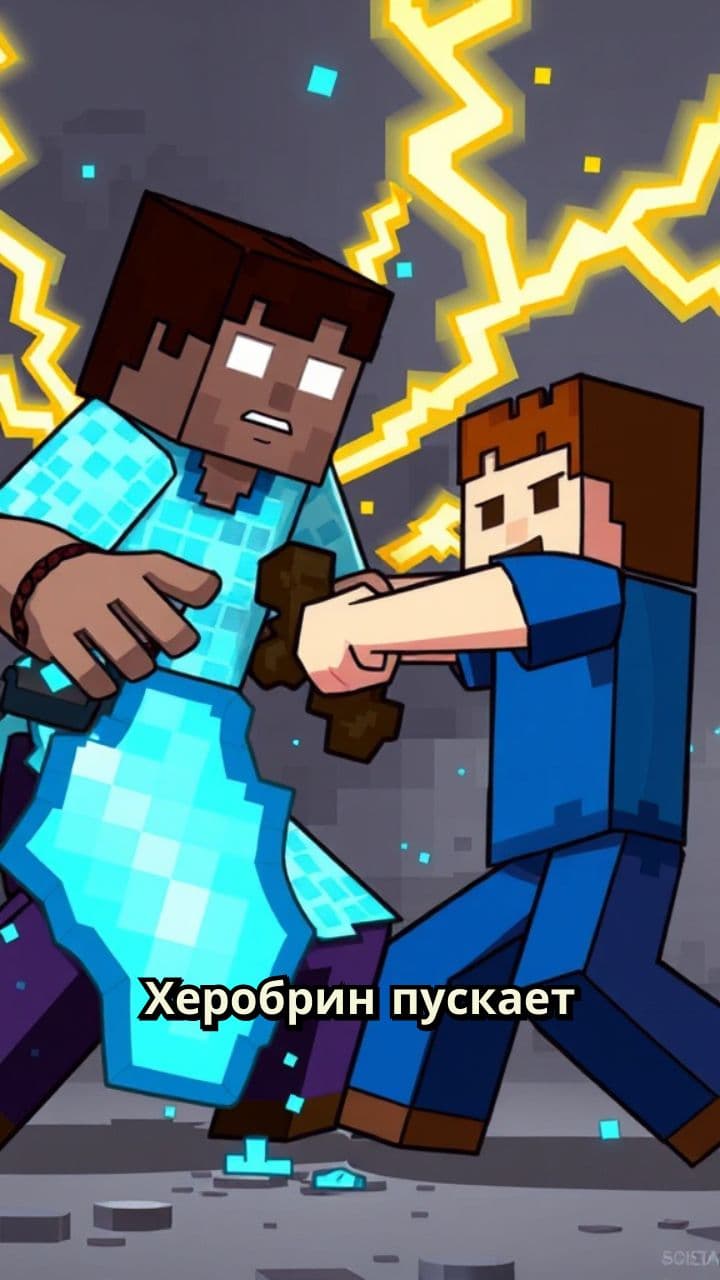 Сражение Стива и Херобрина