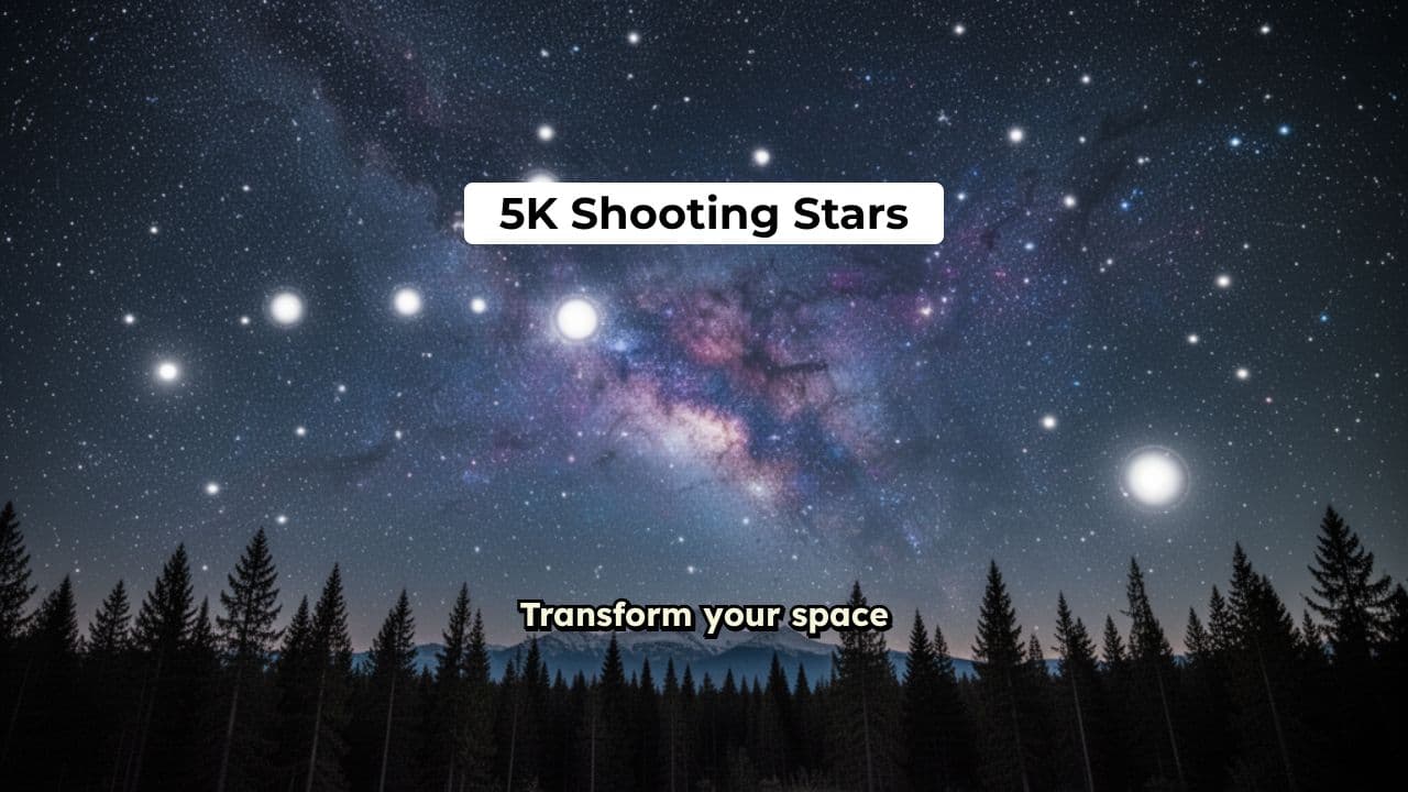 5K Shooting Stars Night Sky Promotion