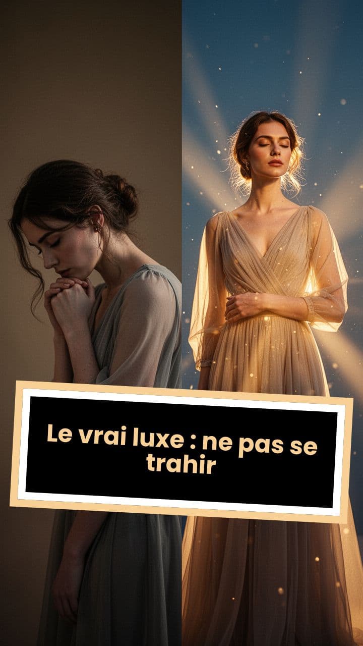 Le vrai luxe : ne pas se trahir