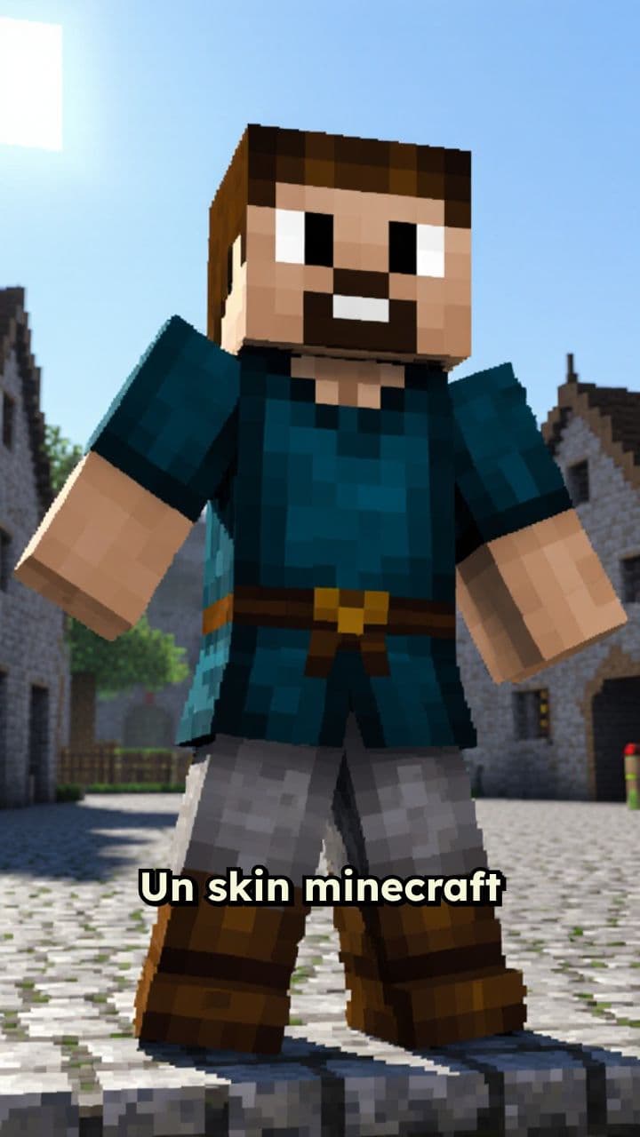 Discours dans un monde médiéval Minecraft
