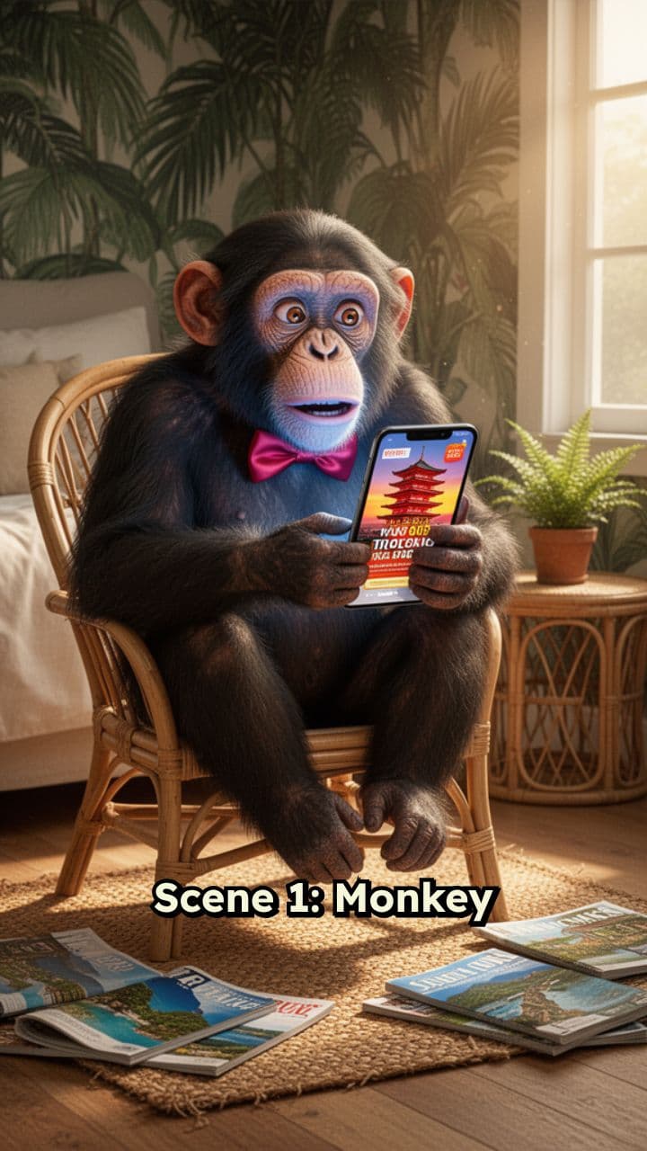 Monkey’s Banana-Fueled Japan Trip